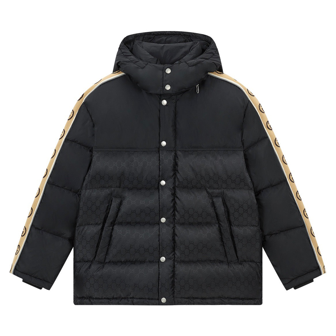Black Puffer Jacket - Men's