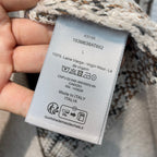 Cream Jacquard Monogram Cardigan - Men's