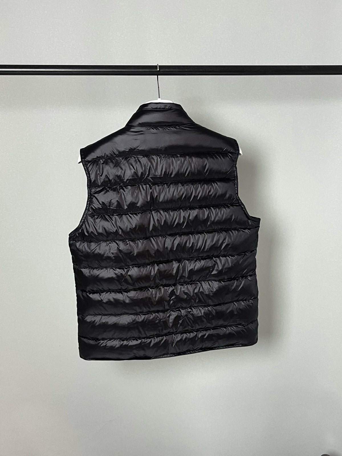 Black Nylon Lightweight Gilet - Men's