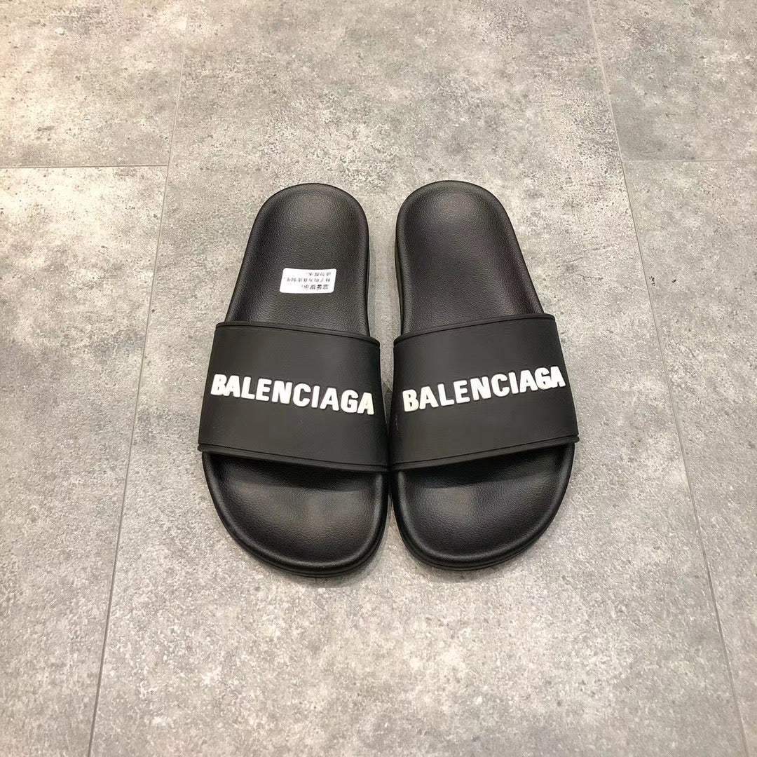 Black with White Logo Slides