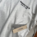 Grey Cotton Text Logo Short-Sleeve - Men's