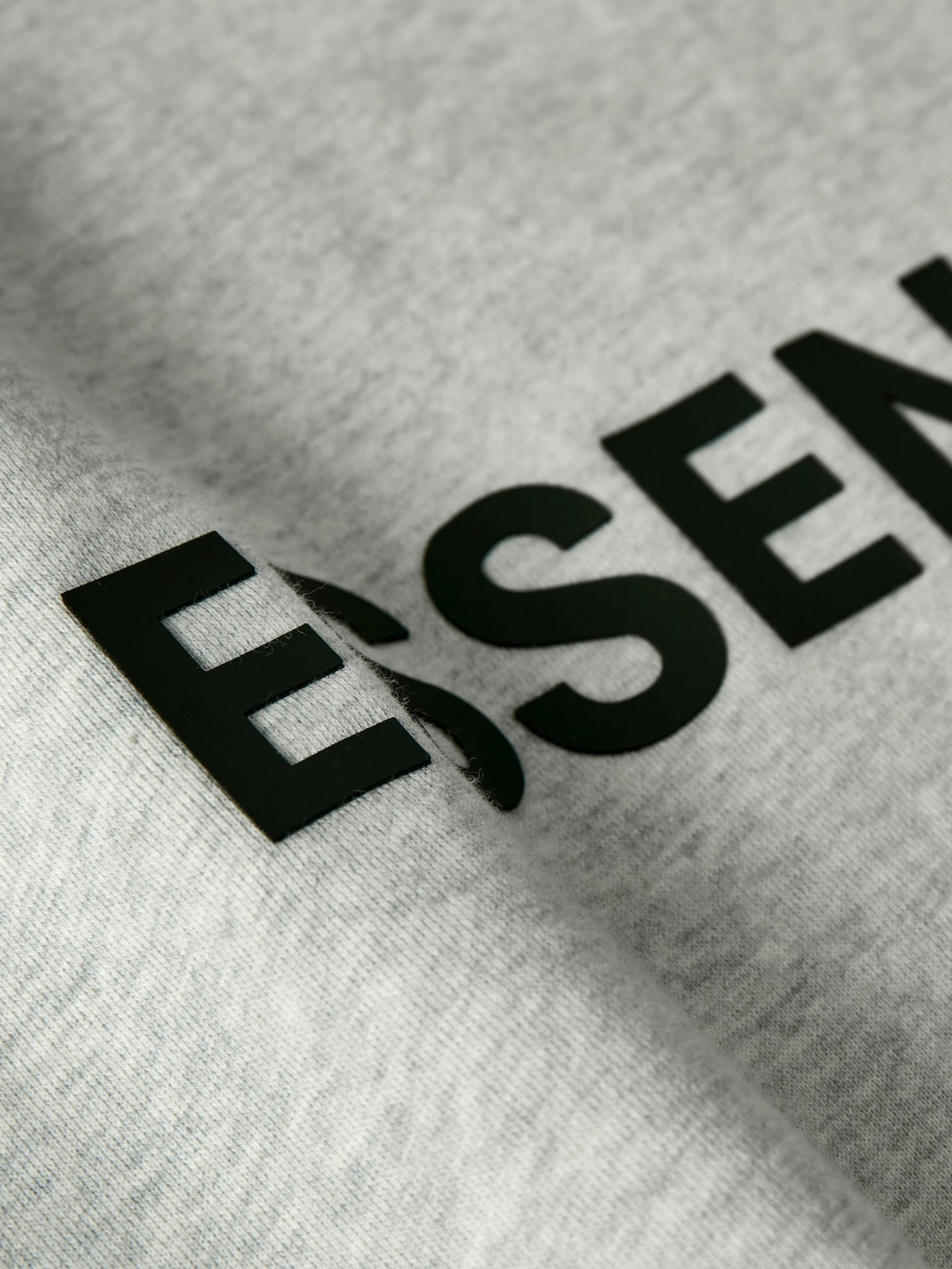 Grey Cotton Logo Pullover - Men's