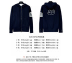 4-Bar Zip Navy Hooded - Men's