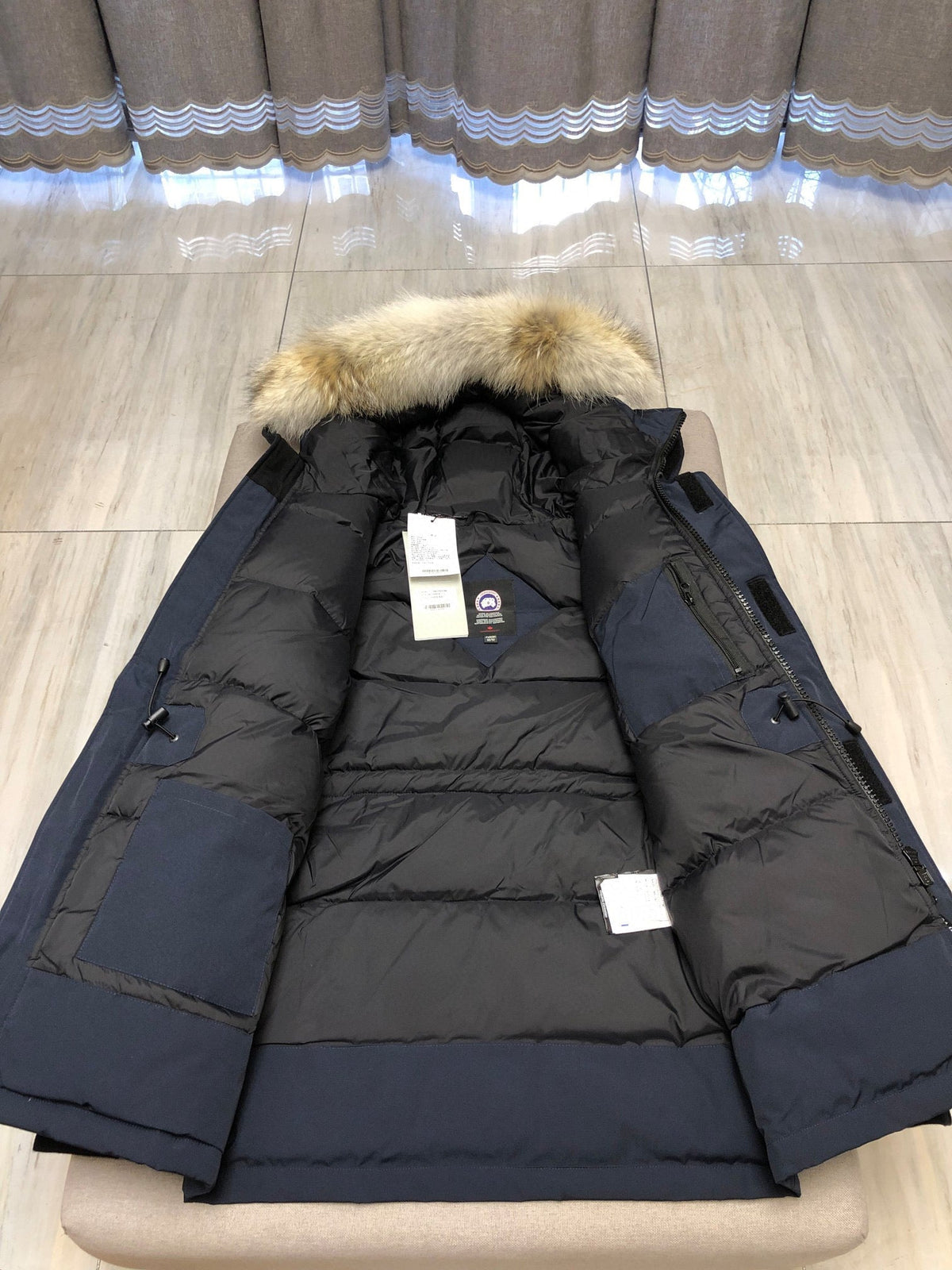 Black and White Parka - Men's