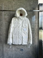 Black and White Parka - Men's