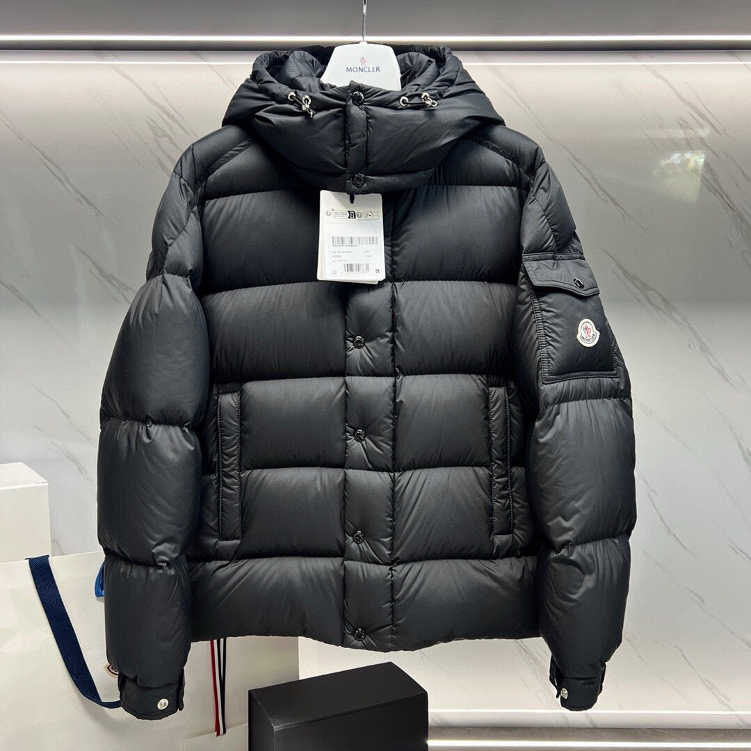 Black Puffer Jacket - Men's