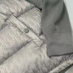 Navy Nylon Knit Sleeve Quilted - Men's