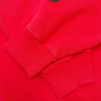 Red Cotton Star Print Pullover - Men's