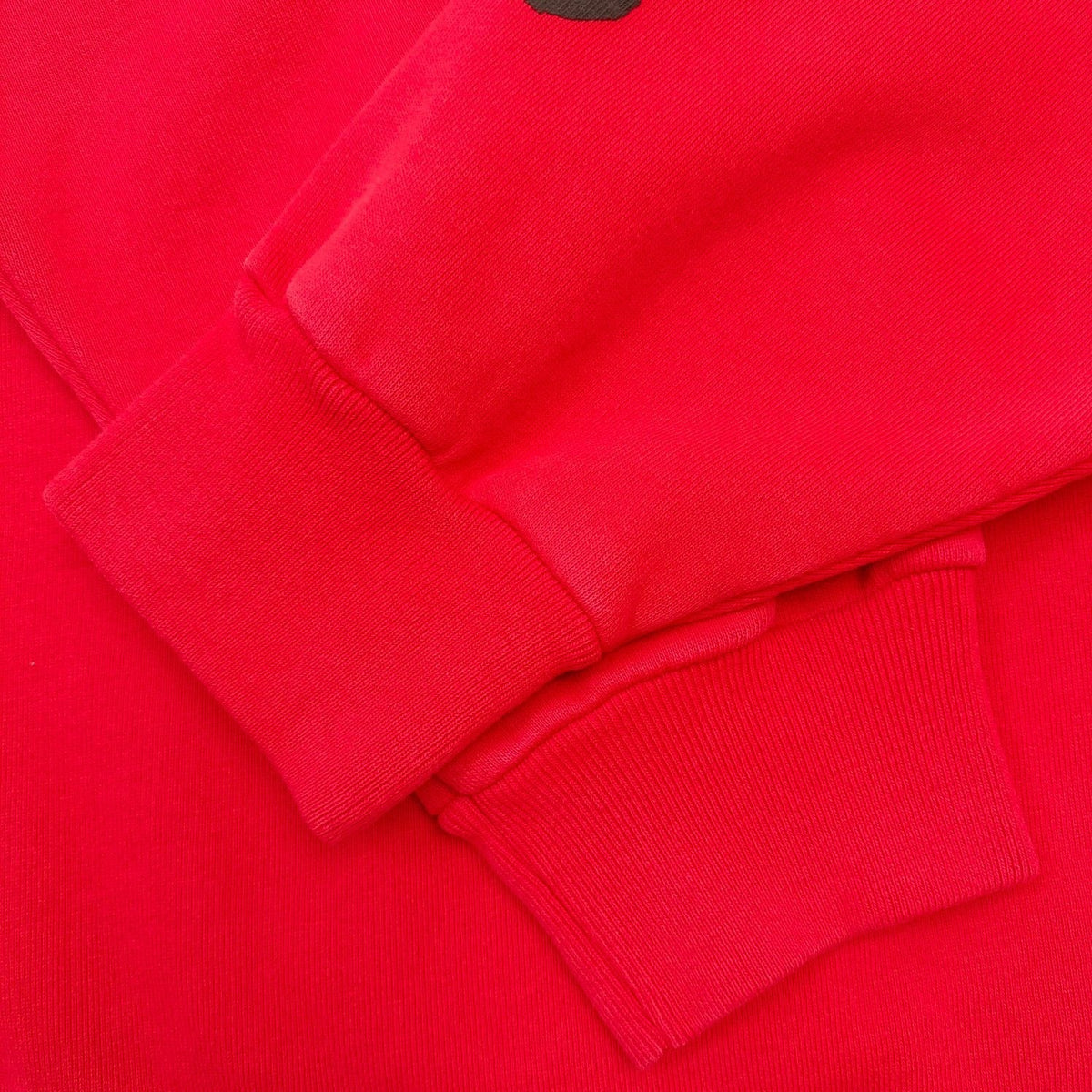Red Cotton Star Print Pullover - Men's