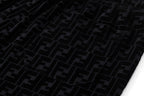 Black Jacquard Monogram Drawstring - Men's
