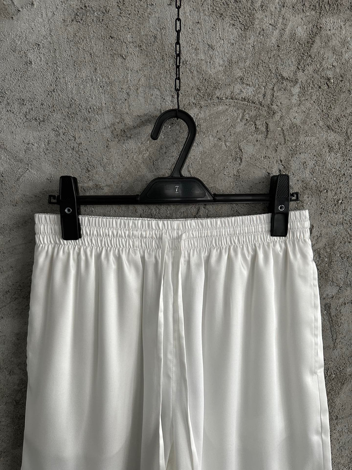 Green and Red Trim Silk Shorts - Men's