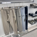 Navy Cotton Drawstring Joggers - Men's