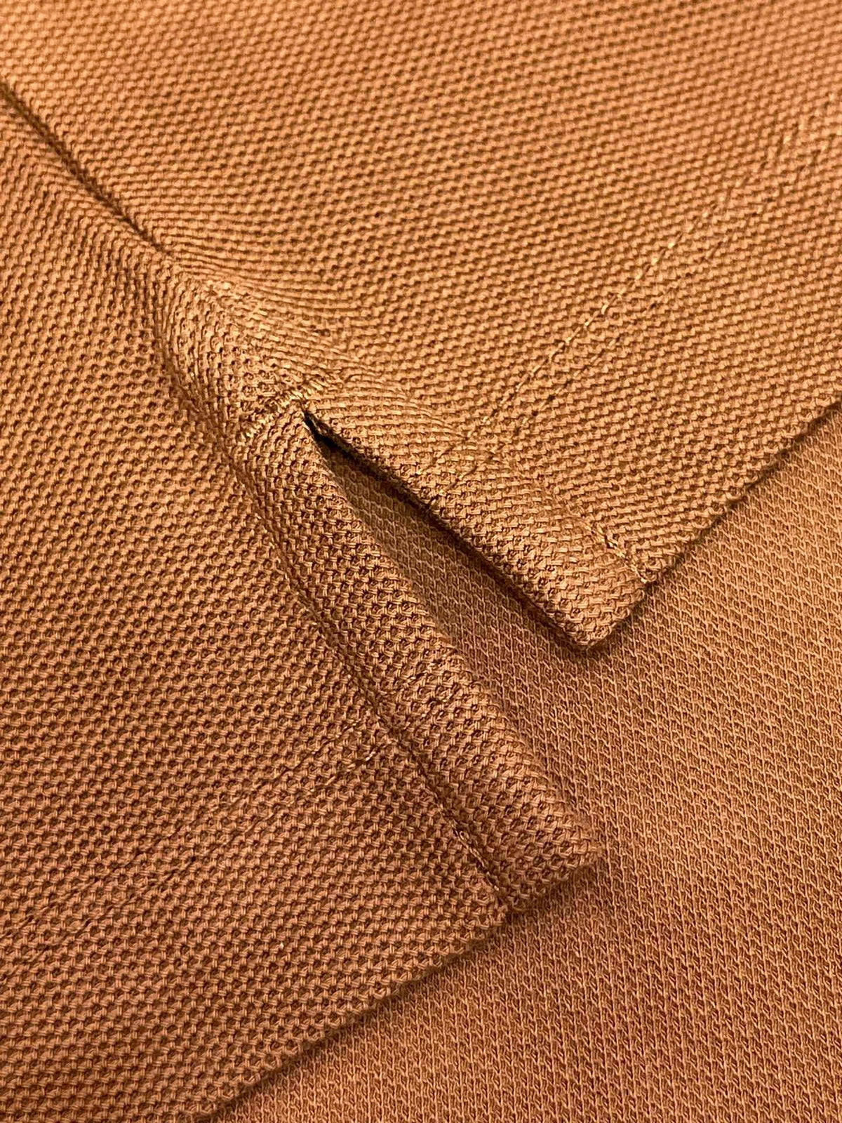 Orange Cotton Plain Short-Sleeve - Men's