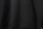 Black Cotton Back Print Pullover - Men's