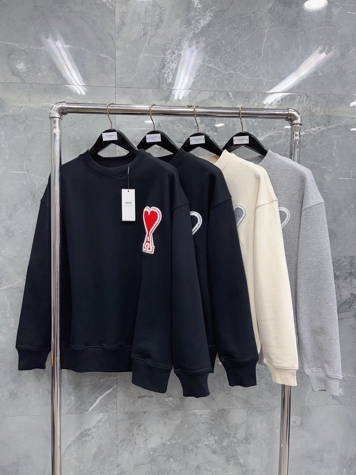 Black and White Sweatshirt - Men's