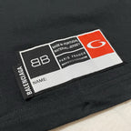Black Jersey Numeral Short-Sleeve - Men's