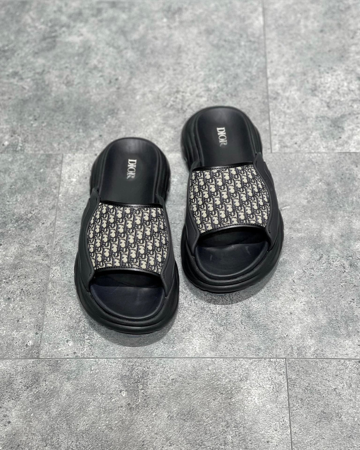 Black and Grey Slides