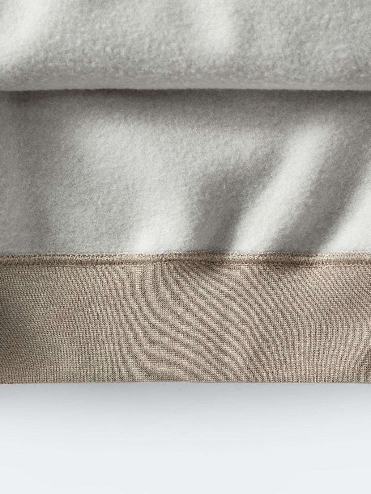 Beige Cotton Logo Pullover - Men's