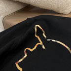 Navy Cotton Plain Crewneck - Men's