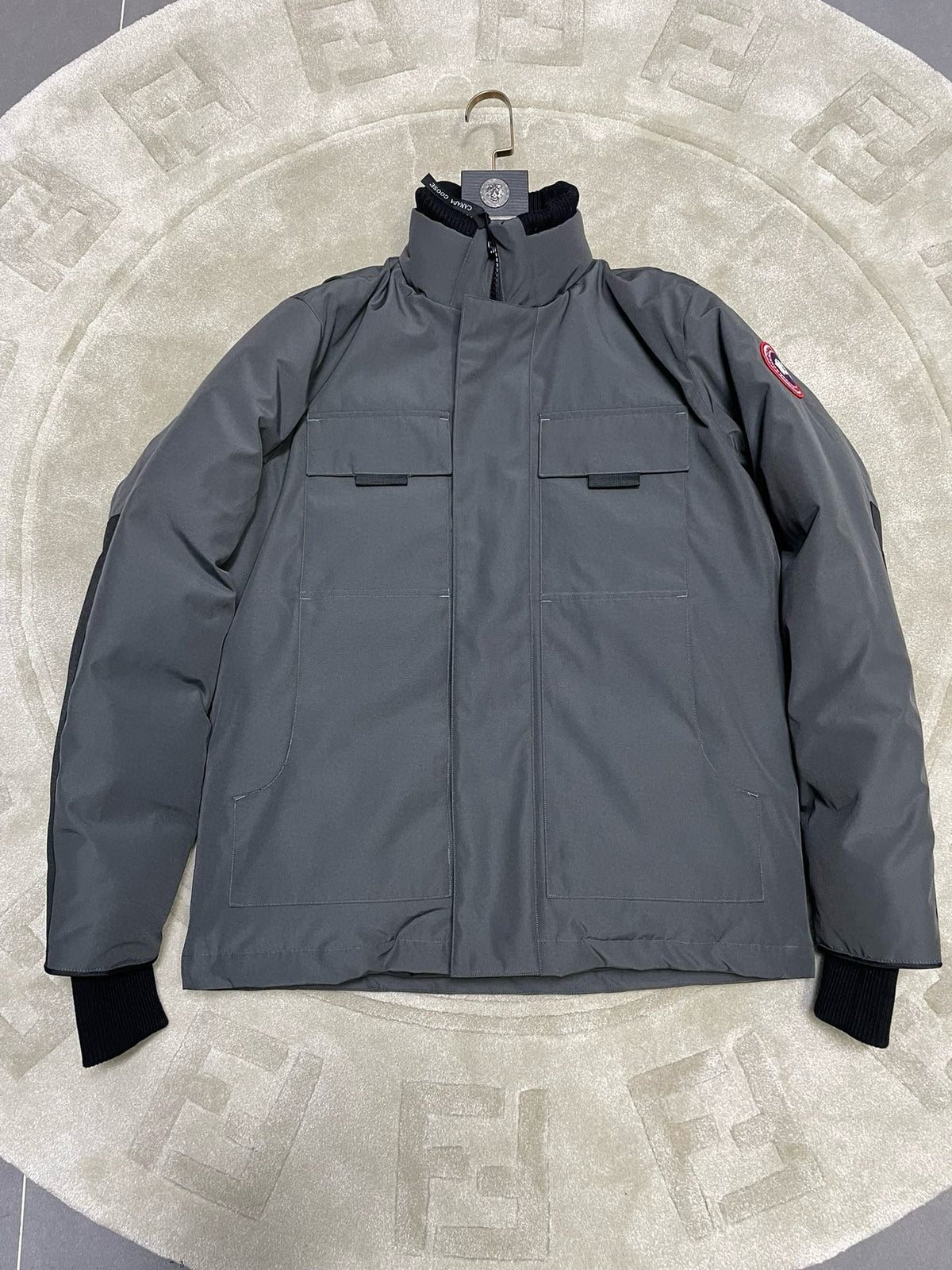 Black Nylon Down Parka - Men's