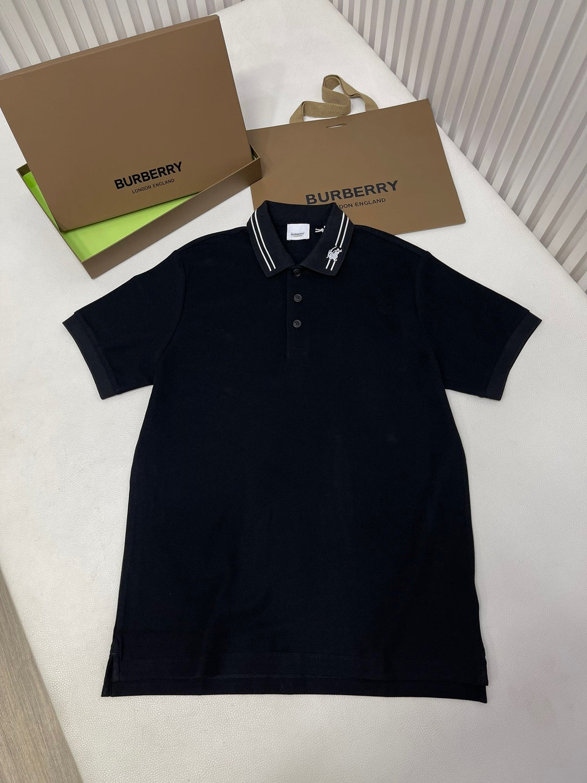 Orange Cotton Plain Short-Sleeve - Men's