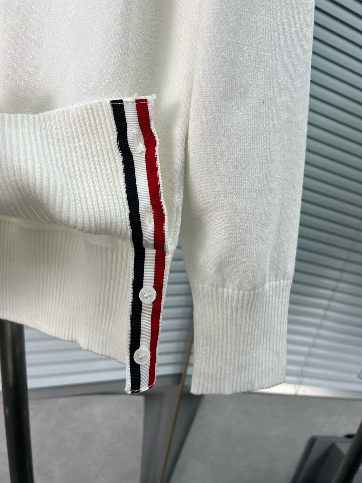 4-Bar Cardigan White - Men's