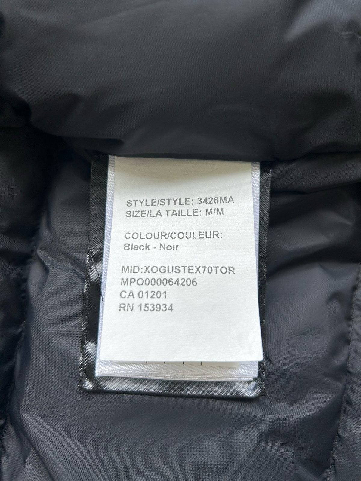 Black and Grey Parka - Men's