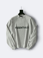 Essentials Light Grey Logo Sweatshirt - Men's