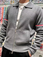 RWB Stripe Cardigan Navy - Men's