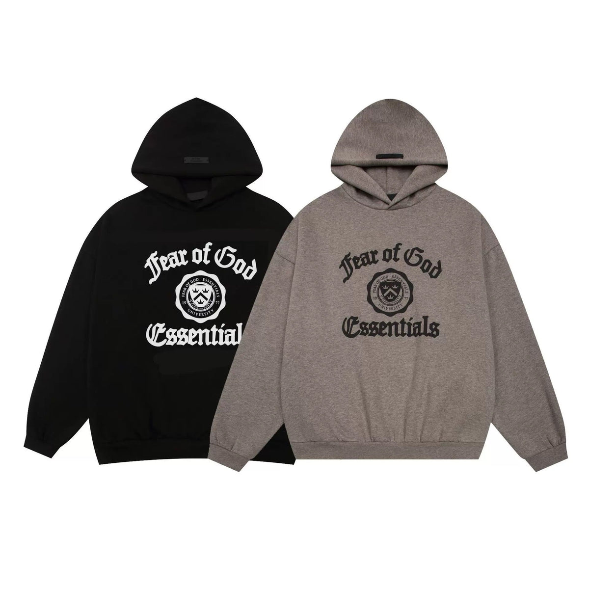 Dark fog Black and Grey Hoodie - Men's