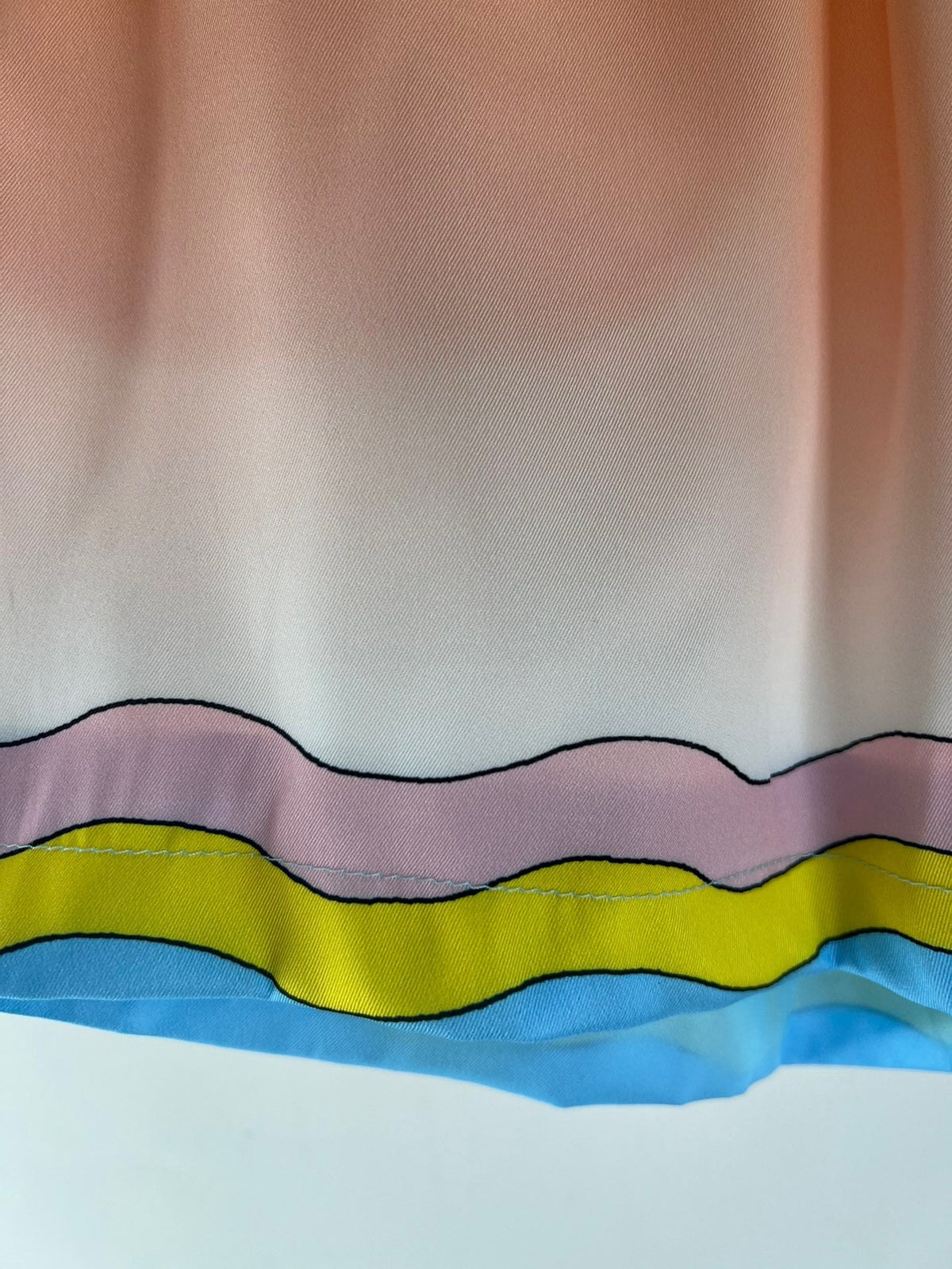 Sunset Gradient Silk Shorts - Men's