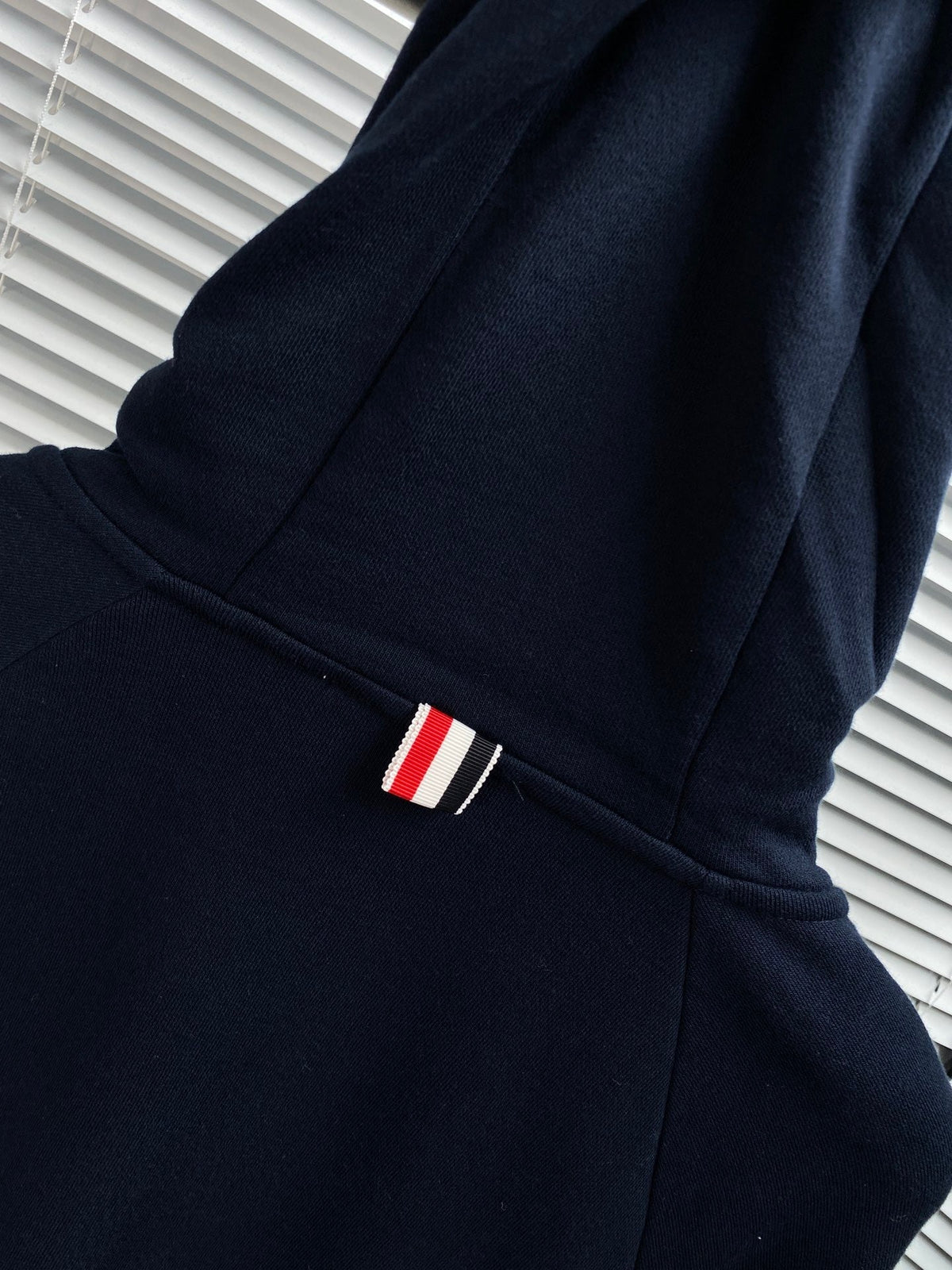 Navy Cotton Plain Zip-Through - Men's