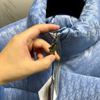Blue Puffer Jacket - Men's
