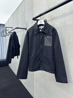 Black Cotton Patch Chore - Men's