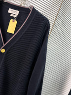 Grey Knit Cardigan - Men's