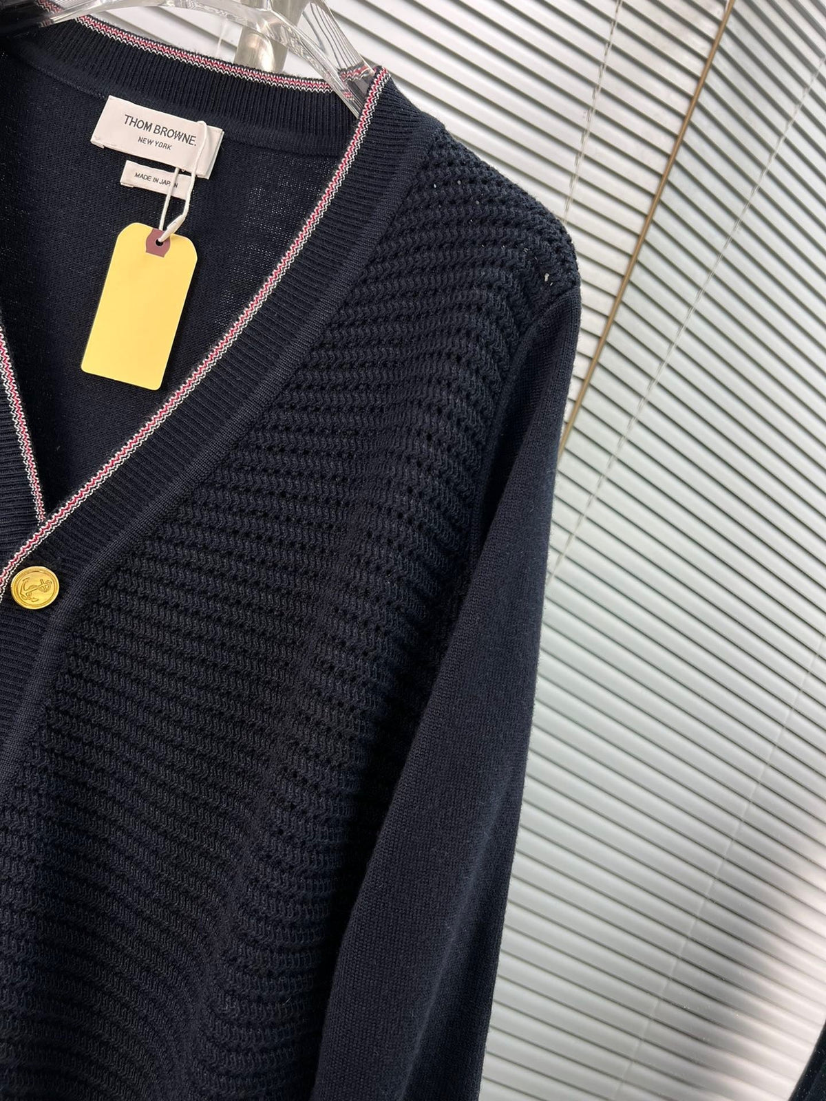 Grey Knit Cardigan - Men's