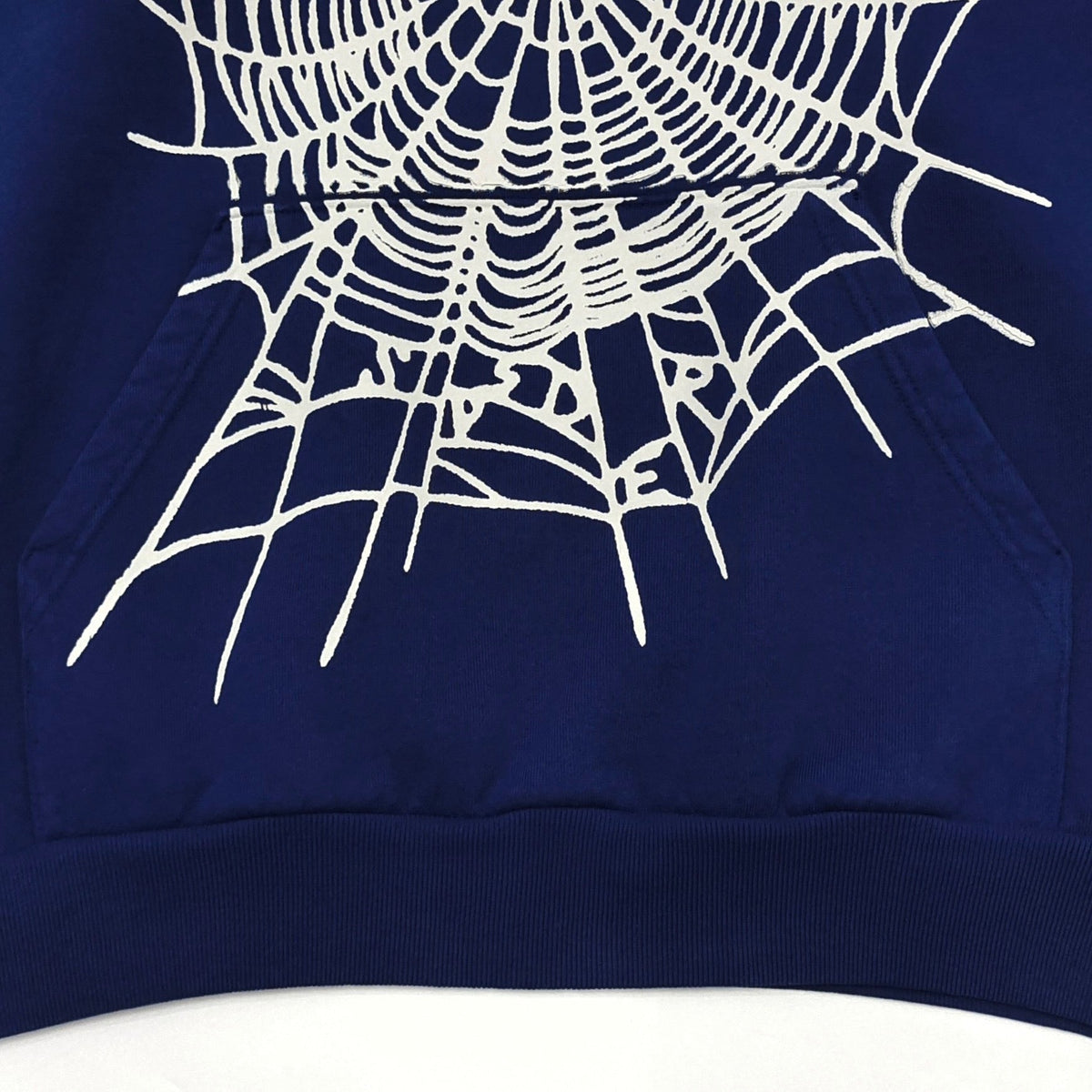 Navy Cotton Web Print Pullover - Men's