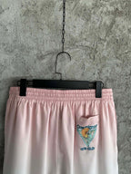 Pastel Wave Hem Silk Shorts - Men's