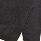 Black Cotton Embellished Pullover - Men's