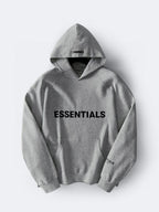 Grey Cotton Logo Pullover - Men's