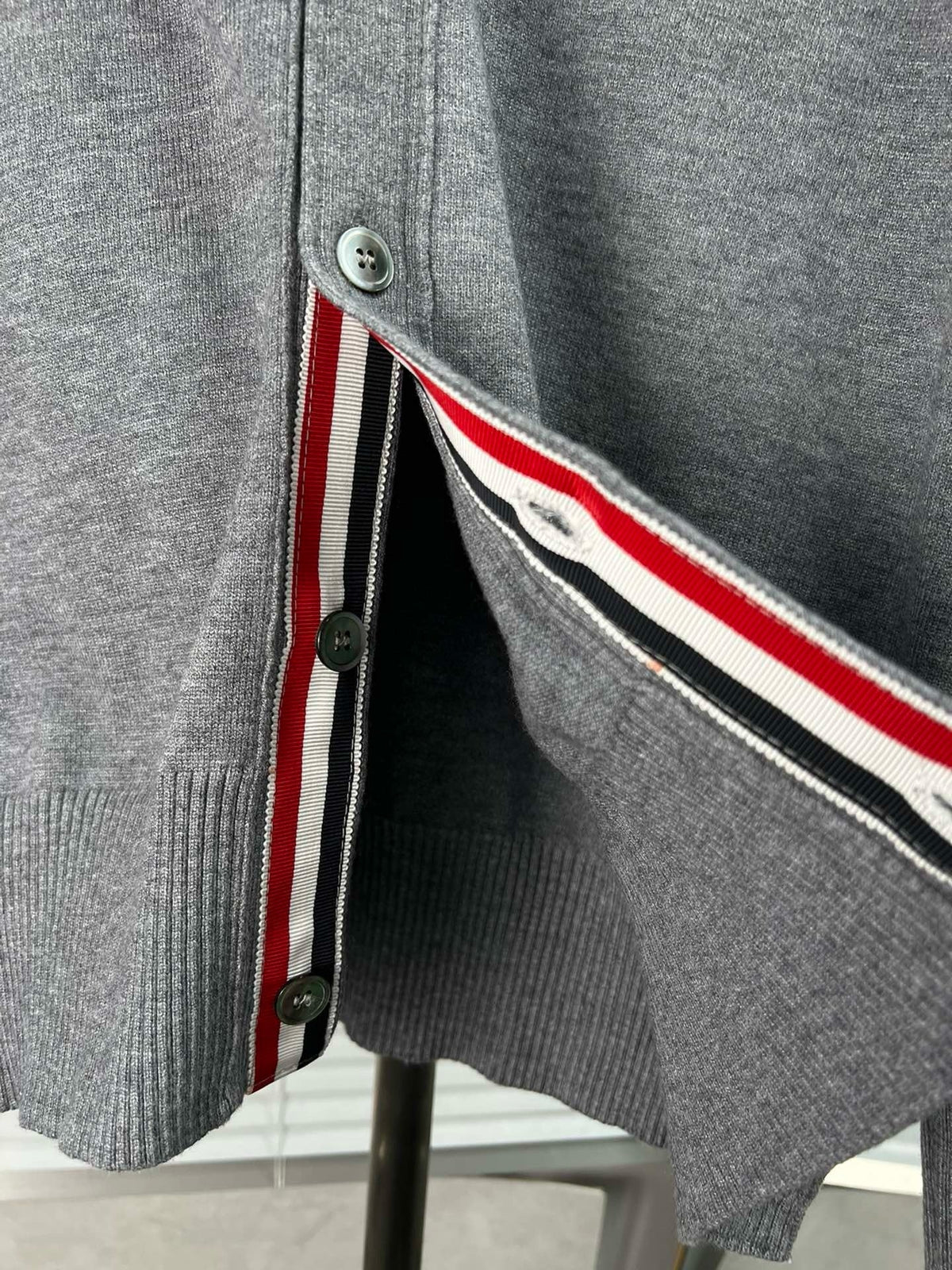 4-Bar Cardigan White - Men's