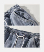 Denim Jogger | Limited Edition – sIZE (cm) Lenght Hips Waist S 90 94 67-76 M 91 98 70-79 L 93 102 73-82 XL 95 106 – LUX VERSE Luxury Designer Fashion Outlet