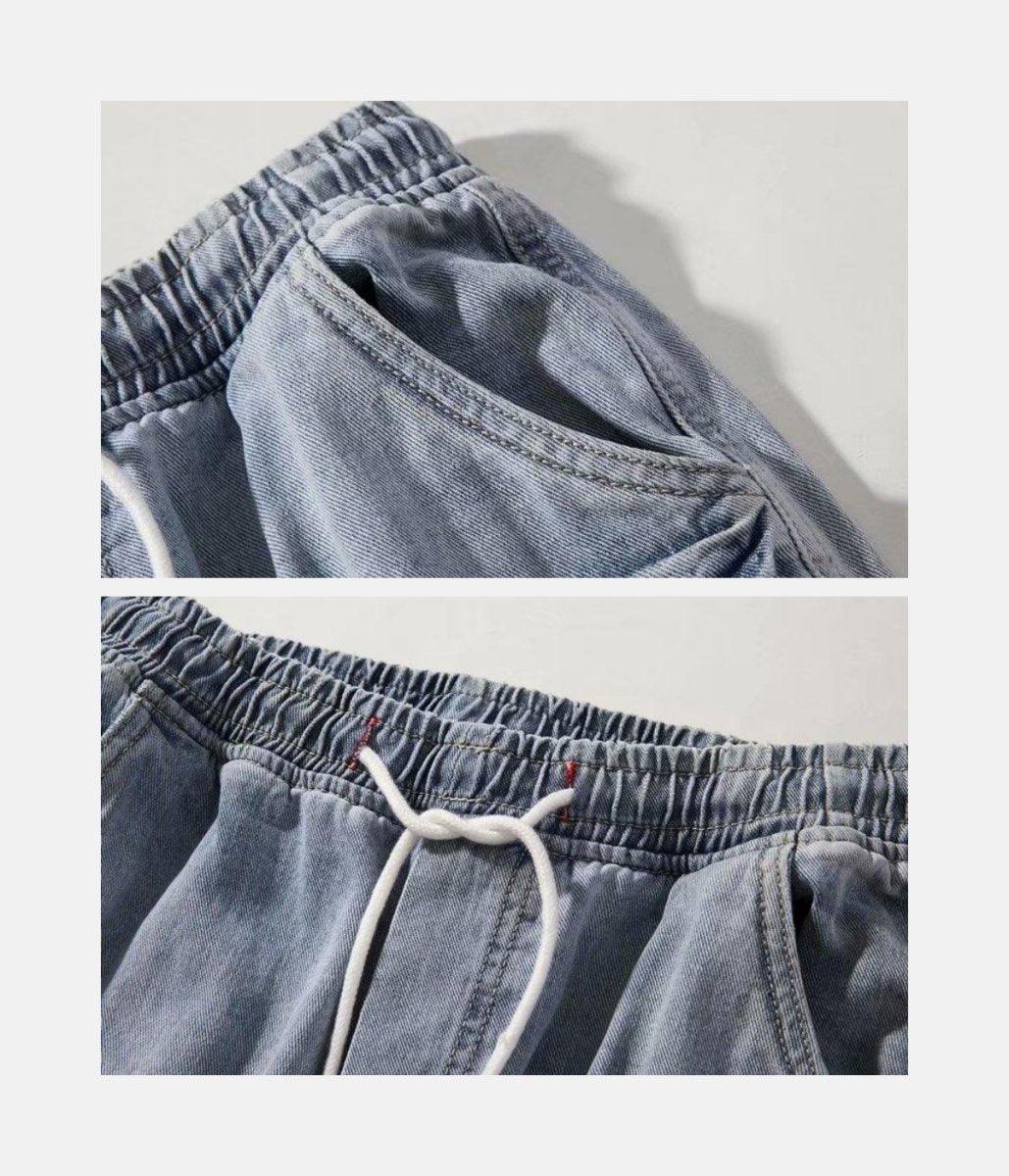 Denim Jogger | Limited Edition – sIZE (cm) Lenght Hips Waist S 90 94 67-76 M 91 98 70-79 L 93 102 73-82 XL 95 106 – LUX VERSE Luxury Designer Fashion Outlet
