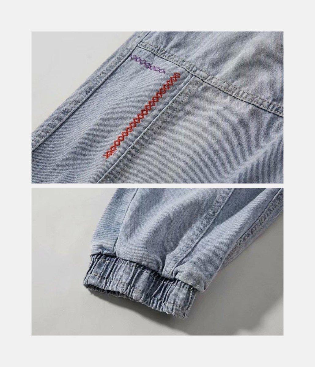 Denim Jogger | Limited Edition – material: Premium Cotton & Denim Fit type: Slim Fit Available sizes: S, M, L, XL, – LUX VERSE Luxury Designer Fashion Outlet