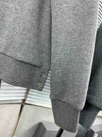 4-Bar Crewneck Grey Loopback - Men's