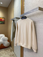 Cream Cotton Heart Logo Crewneck - Men's