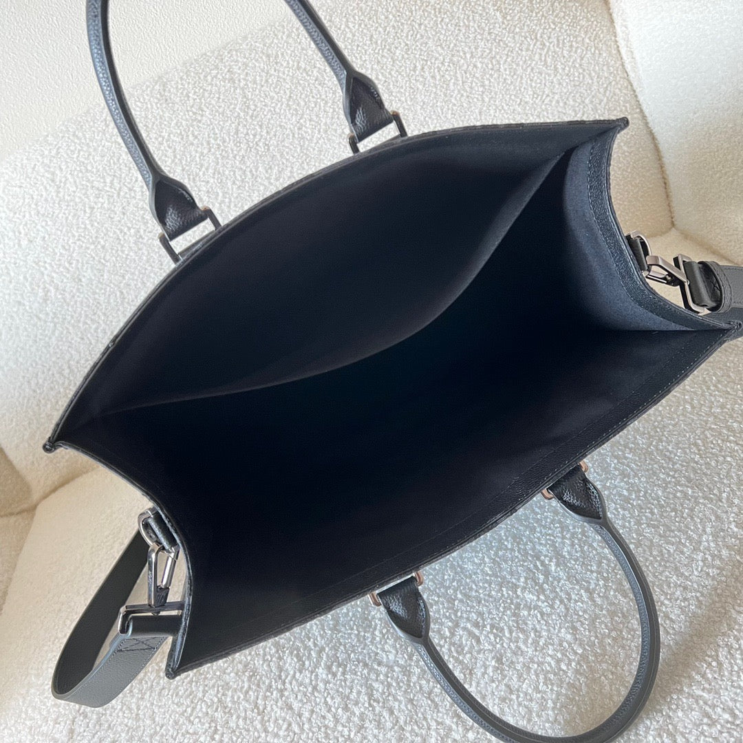 Black and Grey Tote Bag