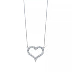 Large Diamond Heart Necklace – LUX VERSE Luxury Designer Fashion Outlet