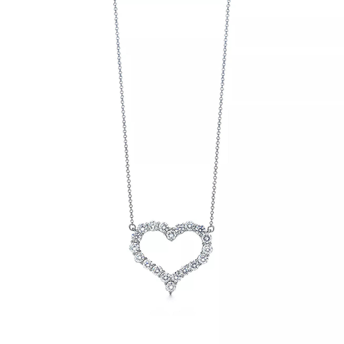 Large Diamond Heart Necklace – LUX VERSE Luxury Designer Fashion Outlet