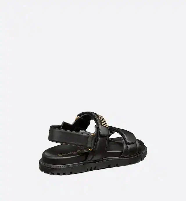 Dioract Sandal. – scratch straps are further enhanced by a gold-finish metal signature on the upper – LUX VERSE Luxury Designer Fashion Outlet